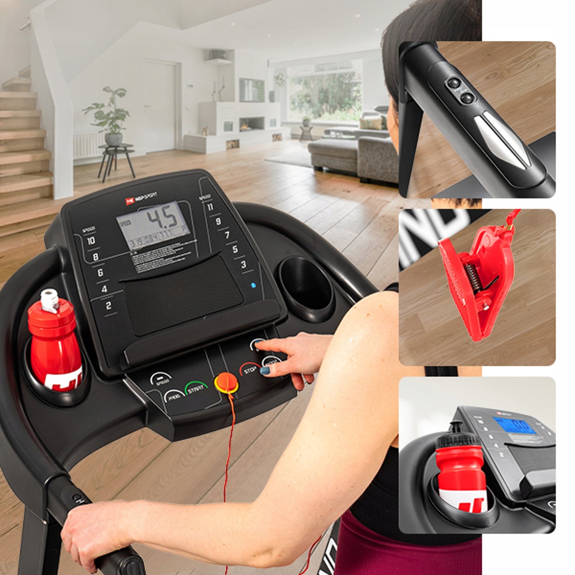 Treadmill Folding Electric Home Slope Angle Adjustment 2KM to 150kg Brand Hop-Sport