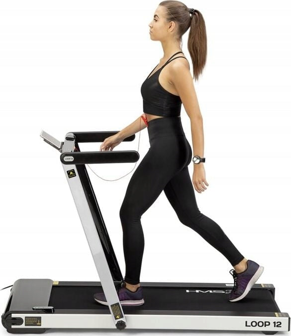 Treadmill HMS electric Additional features Bluetooth speakers keyboard shortcuts safety key transport wheels foldable touch sensors