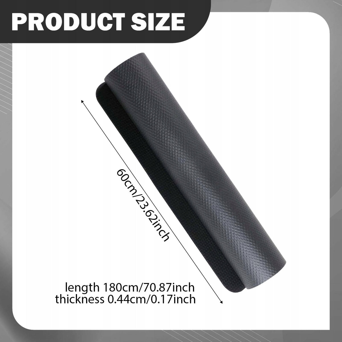Treadmill Mat Gym Mat for Training Benches Dumbbell Racks 180cmx60cm Packaging status original