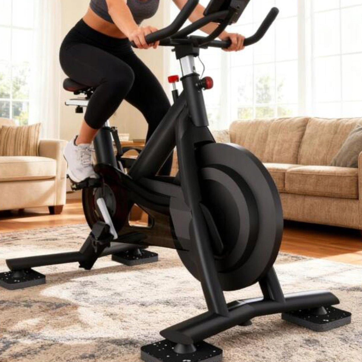 Treadmill Mat Pad Rubber Versatile Accessories Floor Protection 5mm 6PCS Brand no brand