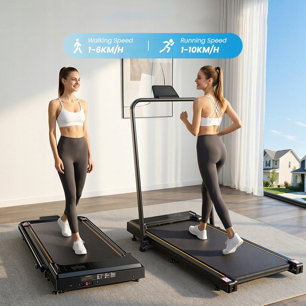 Treadmill Walking 2in1 Electric 10km/h 8% Slope Pilot 100kg Unfolded product width 57 cm