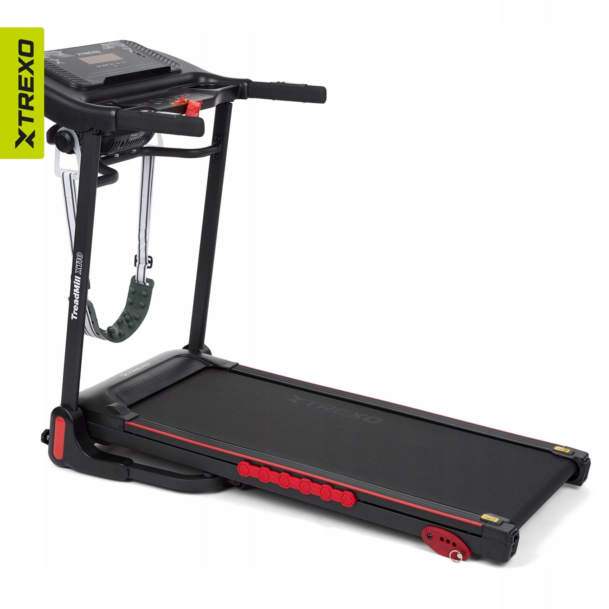 Treadmill XTREXO X110+ with massager black TILT ANGLE ADJUSTMENT 1-14 KM/H Maximum user weight 100 kg