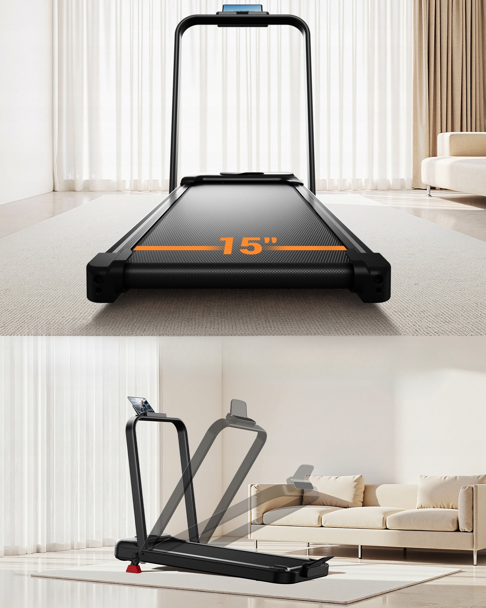 Treadmill for home use Walking plate with inclination 10 km/h Packaging status original