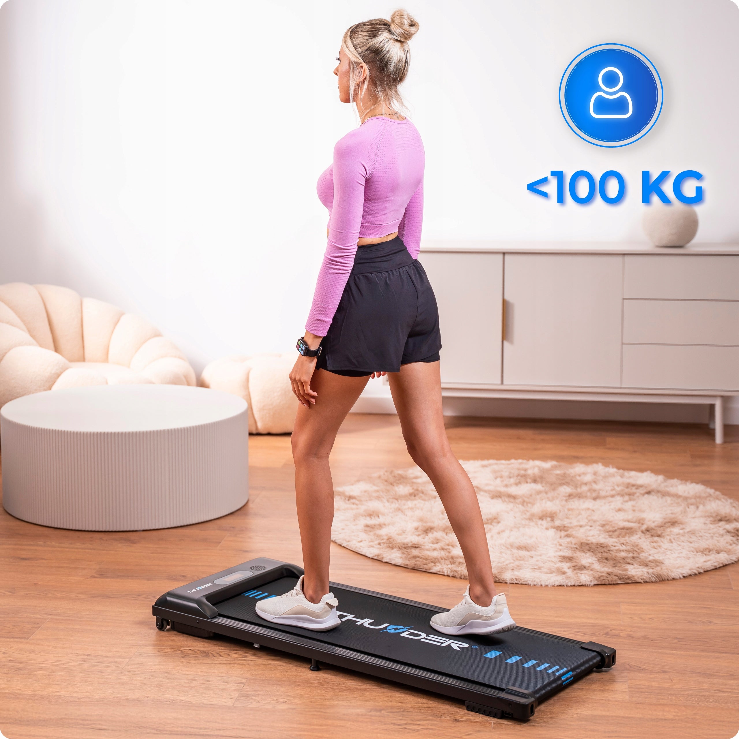 Treadmill small electric under desk 6km home walkingpad application Thunder Brand Thunder