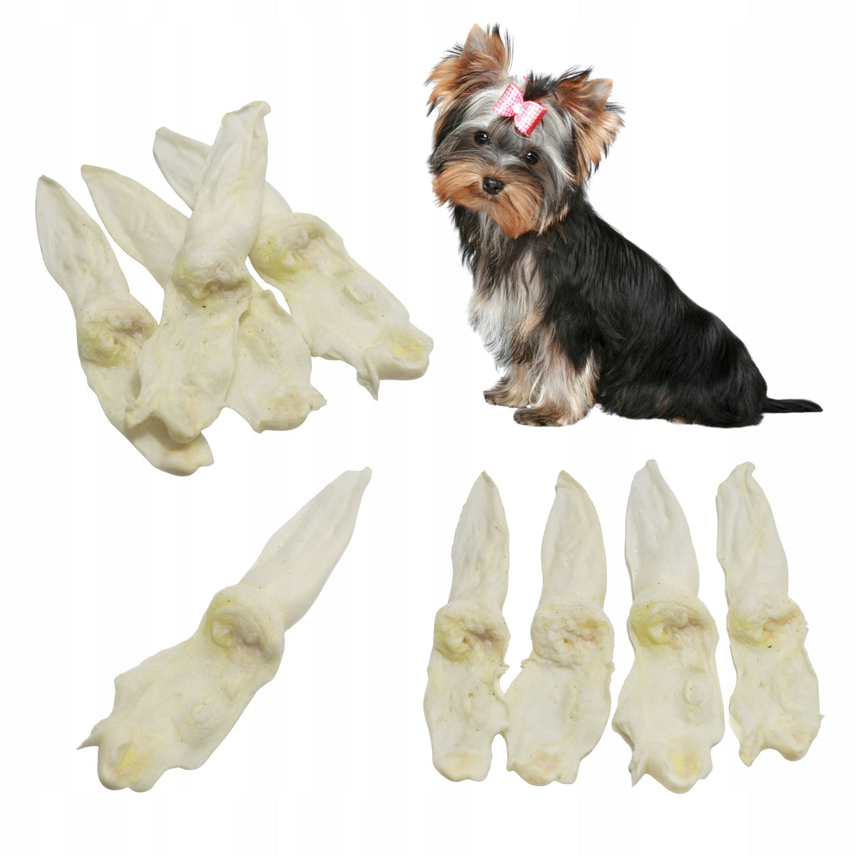Treat EAR RABBIT WHITE 200g Teether Dog Treat Ears Rabbit 0,2kg