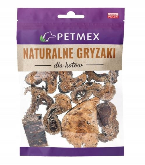Treat Petmex natural cat teether dried BEEF LUNG TALARKI 25g