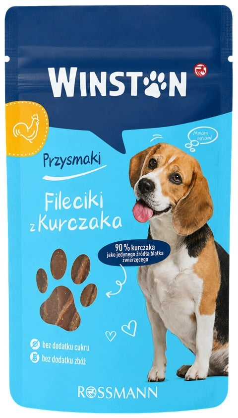 Treat for Adult Dogs Winston Chicken Fillets 70 g