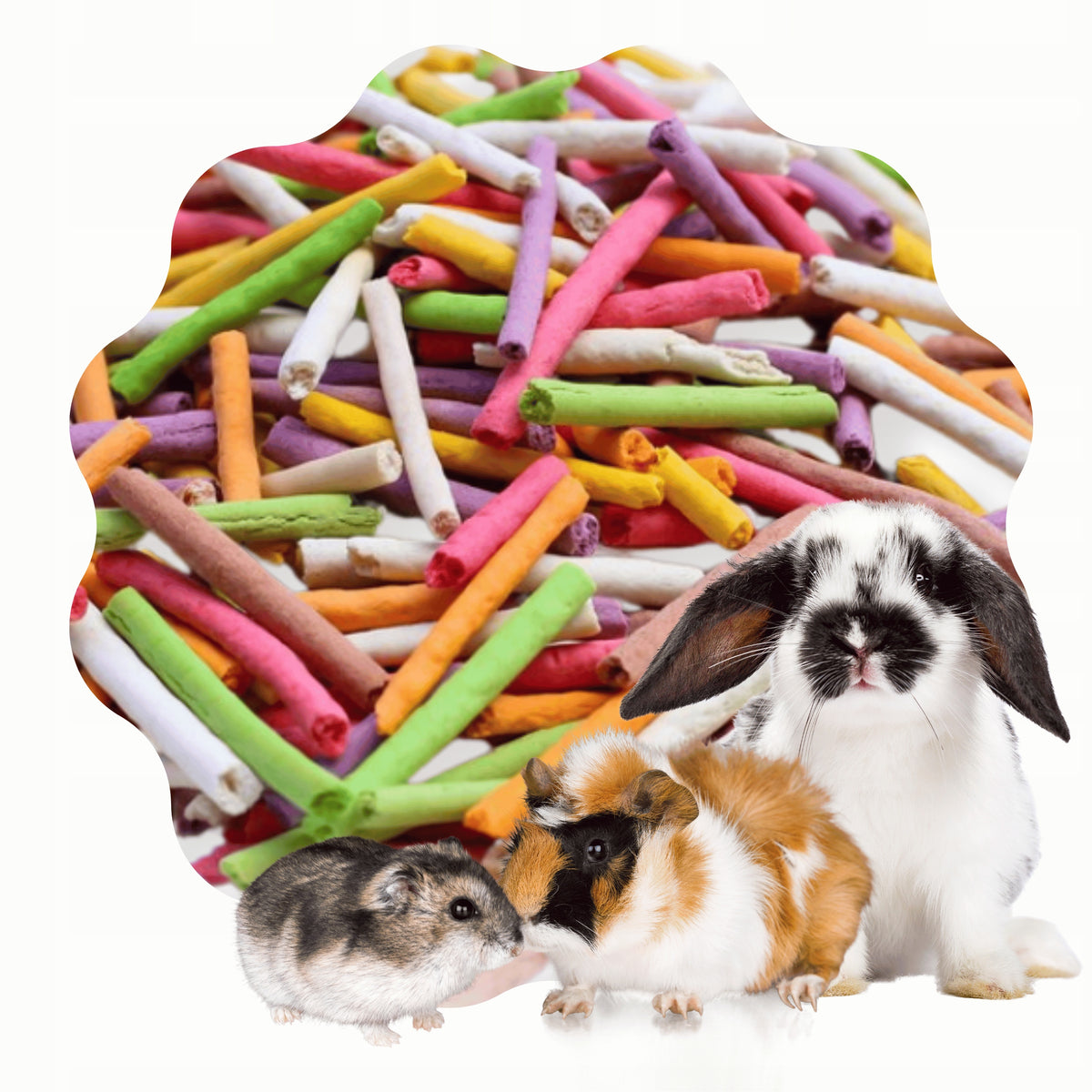 Treat for RODENT and RABBIT - Colorful Chopsticks 140g