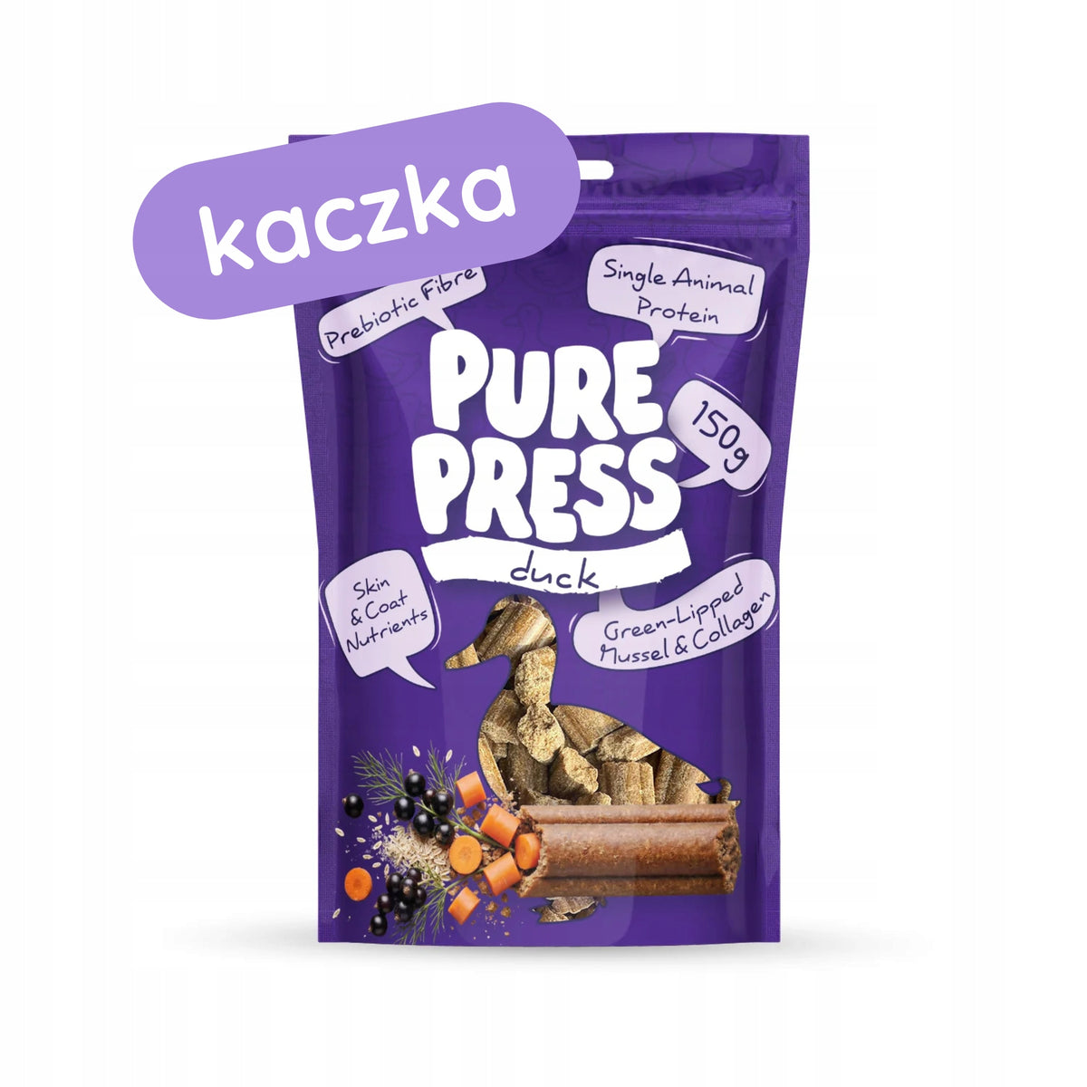 Treats Syta Micha PURE PRESS Duck duck 150g Packaging status original