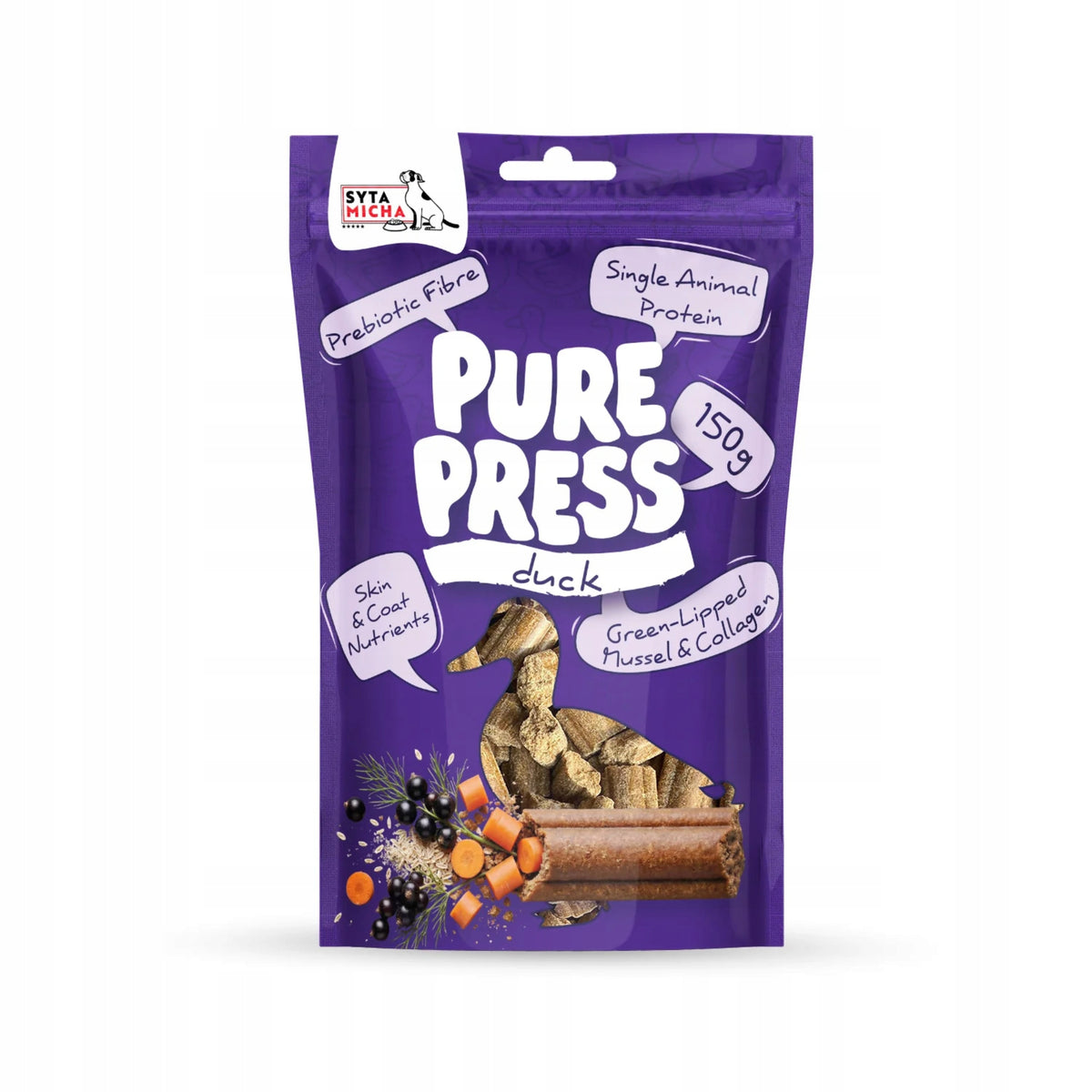 Treats Syta Micha PURE PRESS Duck duck 150g