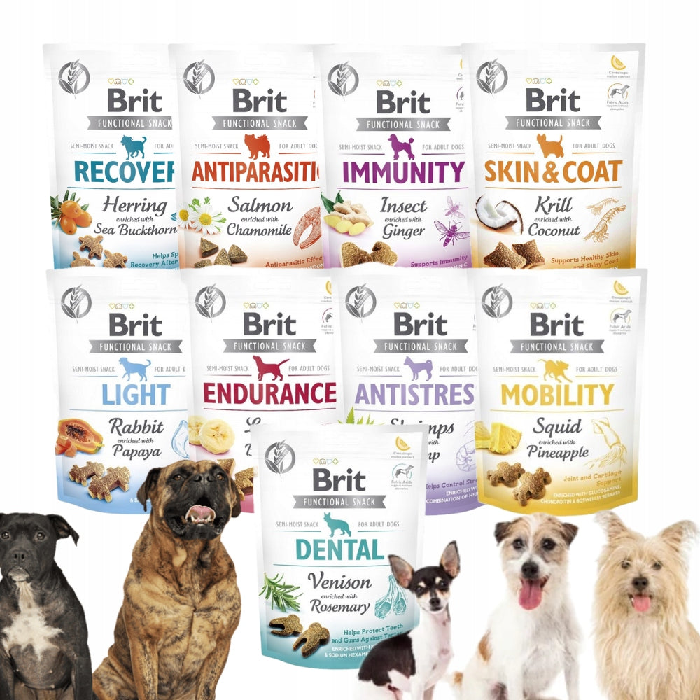 Treats for Dog Brit Care Functional Snack Mix Set 150g* 9 pcs