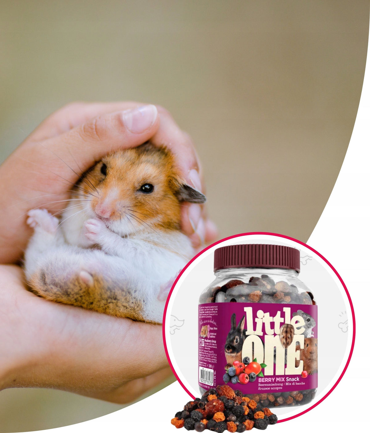 Treats for Rabbit Mixture for Rodents Little One Berries 200g Packaging status original