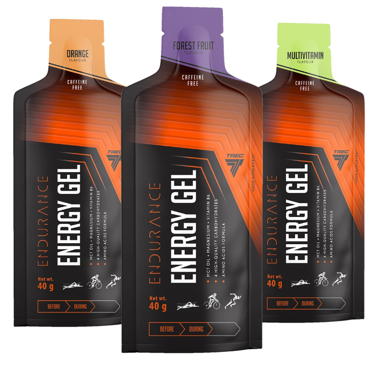 Trec Energy Gel Endurance Multivitamin 40 g Energy Gel without Caffeine Packaging status original