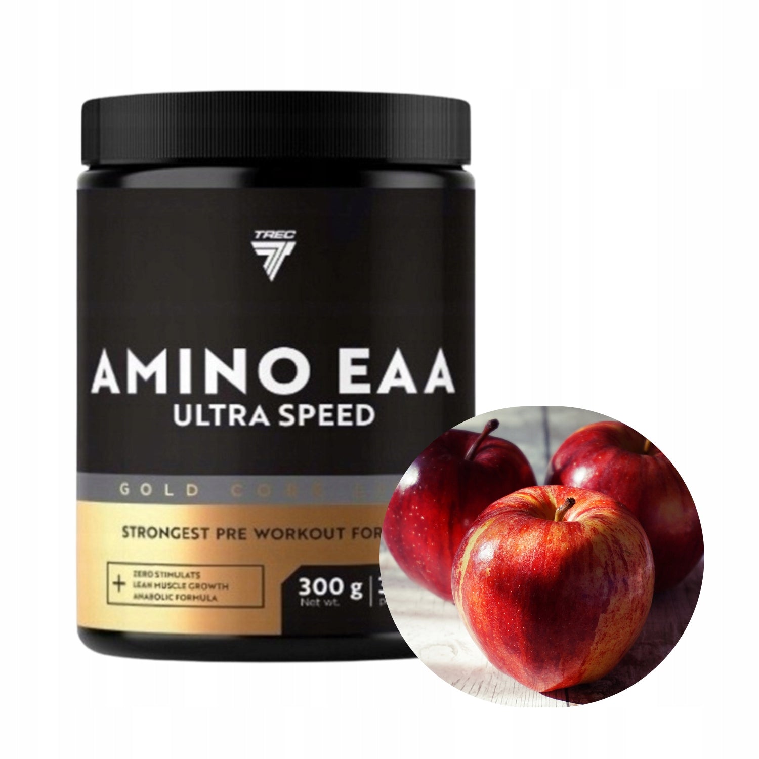 Trec Gold Core Amino EAA High Speed 300g APPLE Fast Regeneration