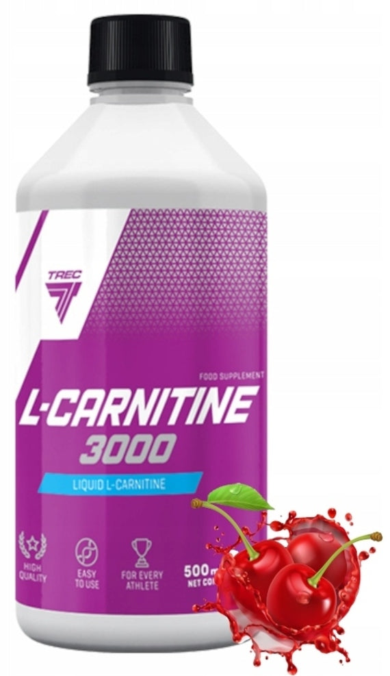 Trec Nutrition L-Carnitine 3000 500ml CHERRY Fat Burner and Energy