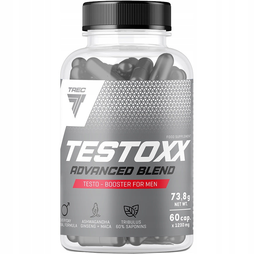 Trec Testoxx 60 kaps GINSENG TRIBULUS MACA ZINC TESTOSTERONE BOOSTER