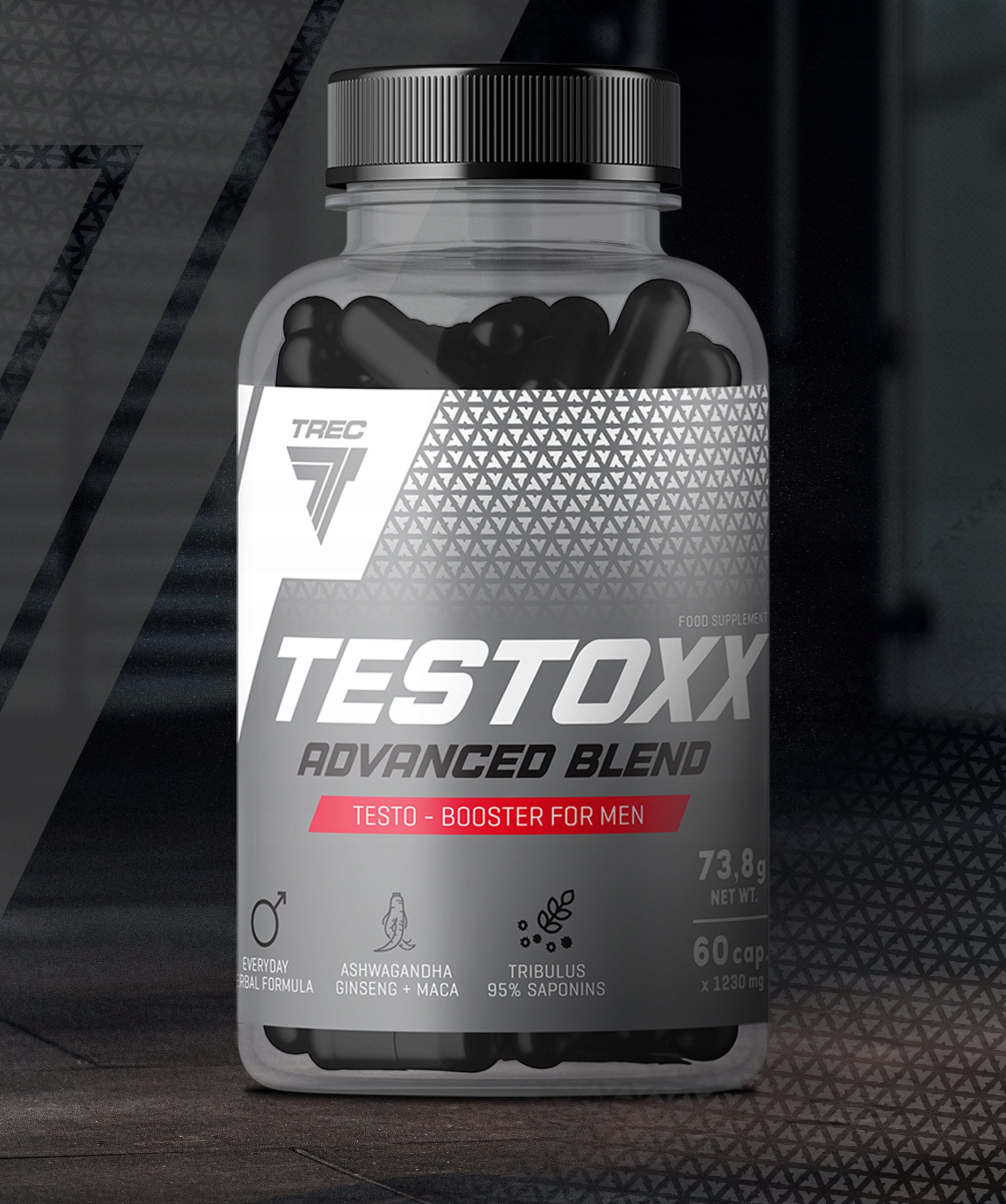 Trec Testoxx TWO-PACK GINSENG TRIBULUS MACA ZINC TESTOSTERONE BOOSTER EAN (GTIN) 5902114040611