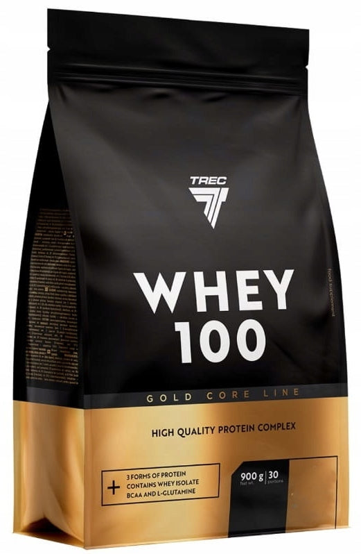 Trec Whey 100 GOLD 900g 3Forms Protein WPC WPI WPH CORE Vanilla Expiration date at least six months from the date of purchase