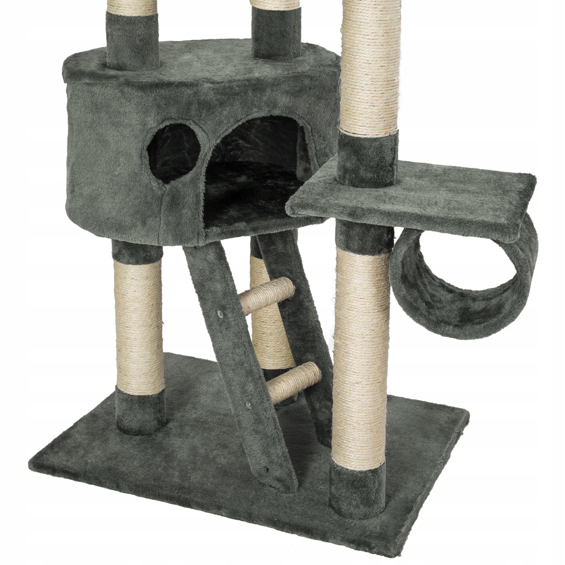 Tree Ceiling Scratcher for Cat Tower Bed House Sisal Posts Kind floor-to-ceiling cat tree