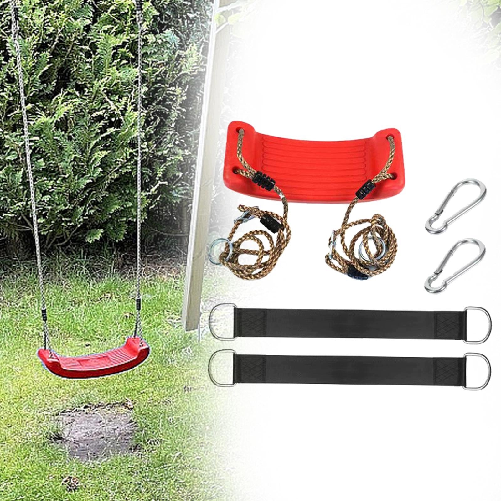 Tree Swing Adjustable Height Indoor and Outdoor Curved Swing Seat for