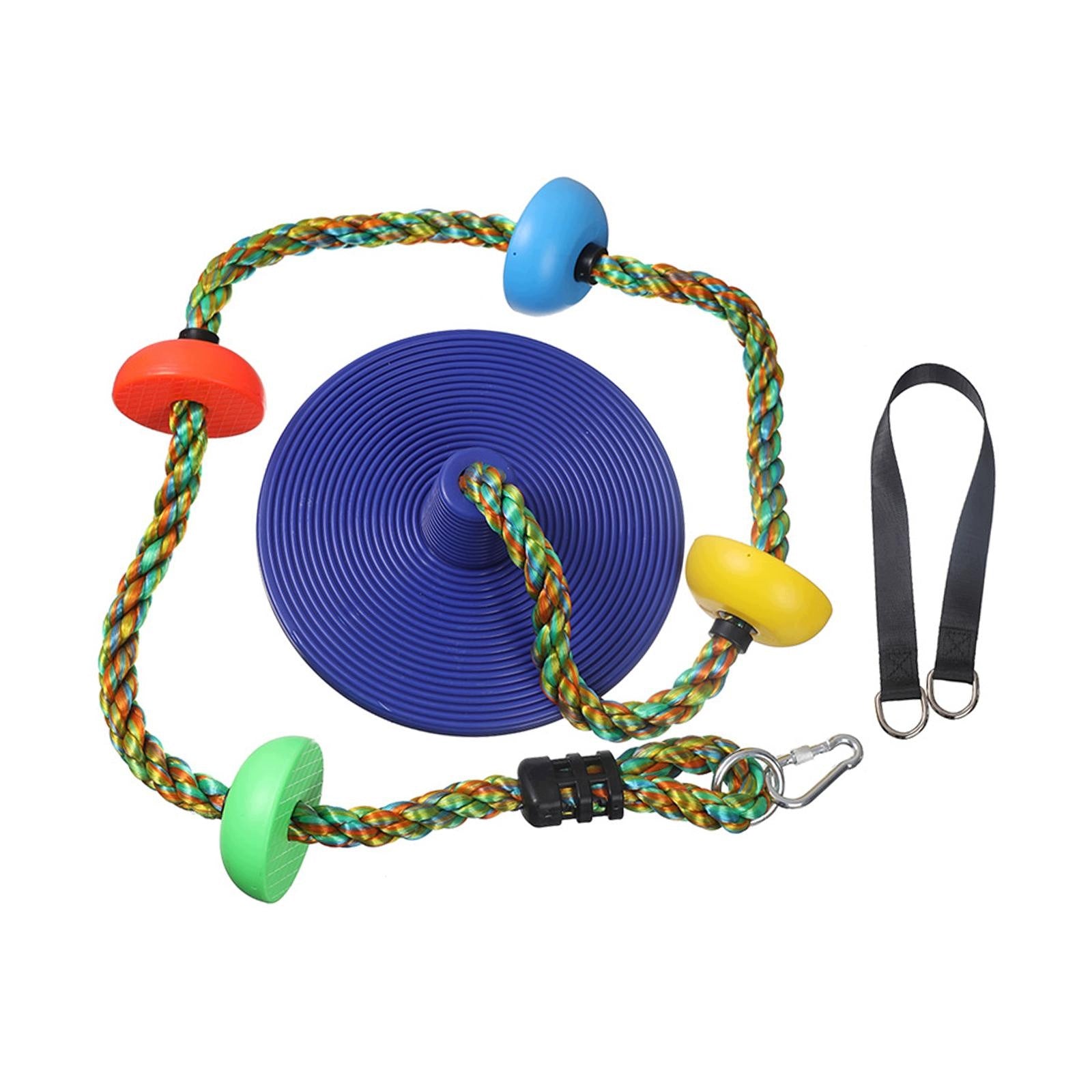 Tree Swing Climbing Rope Playground Swing Accessories Kids Play Disc Purple