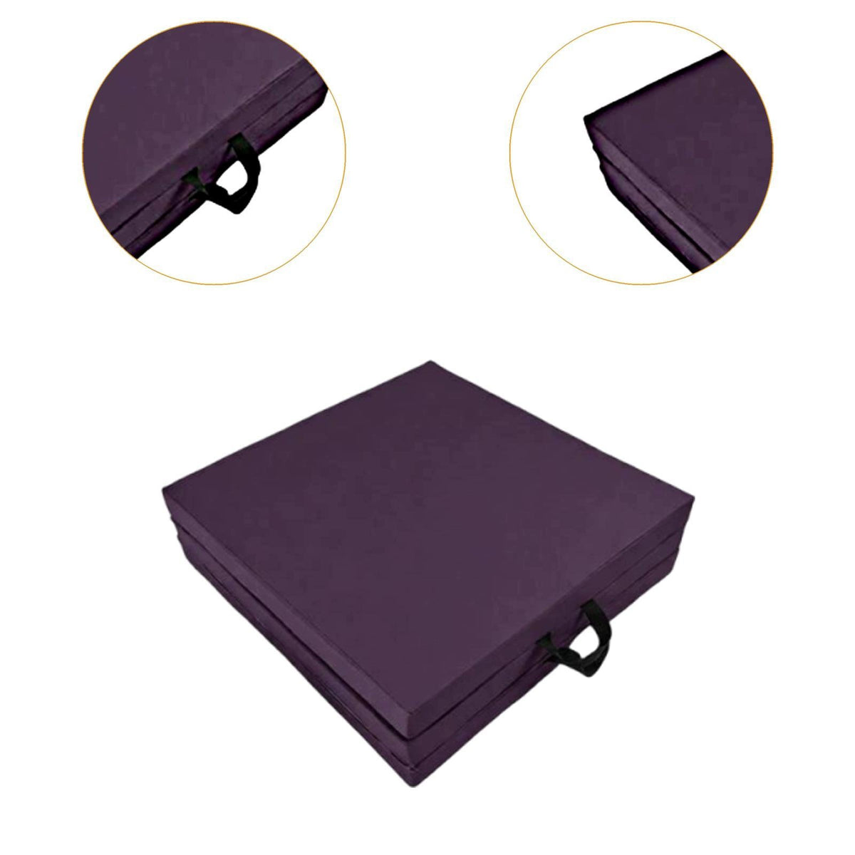 Tri Fold Folding Exercise Mat with Carry Handles for Dance Workout Fitness Packaging status original