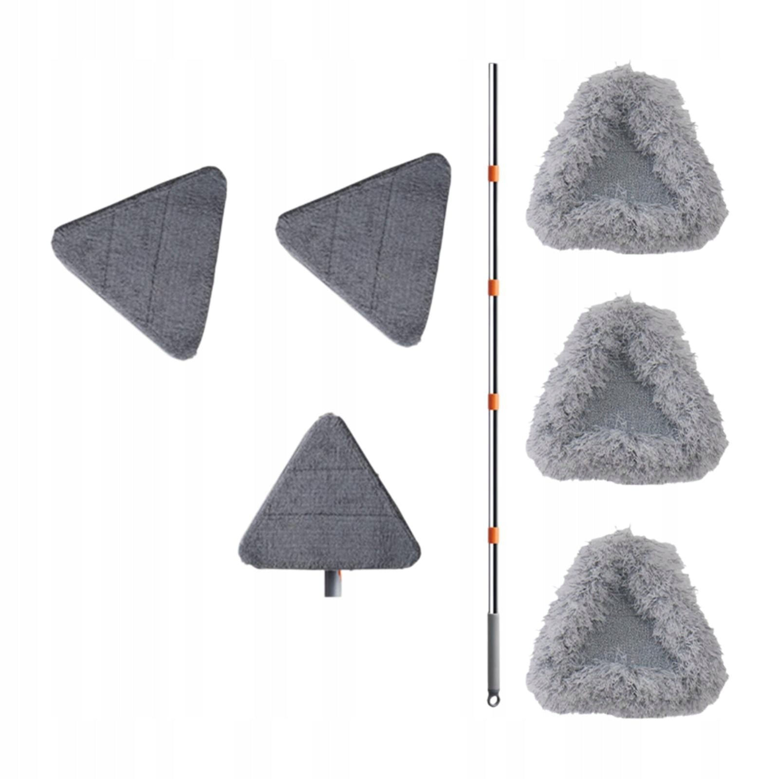 Triangle Head Floor Mop with Microfiber Pad Home Cleaning Gadget Washable