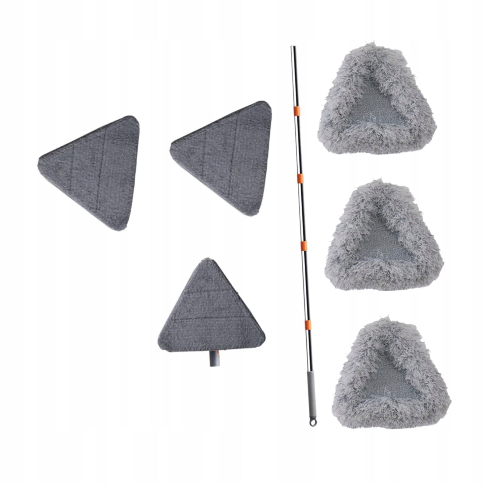 Triangle Head Floor Mop with Mop Pads Kitchen Wall Scrubber Cleaning Mop Batteries included no