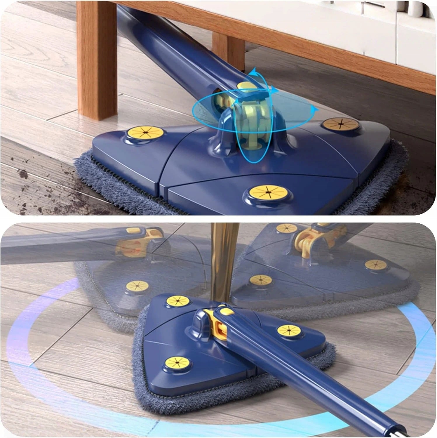 Triangle Mop Rotary 360° For Window Cleaning Window/Ceiling,TELESCOPIC MOP 130 cm Packaging status original