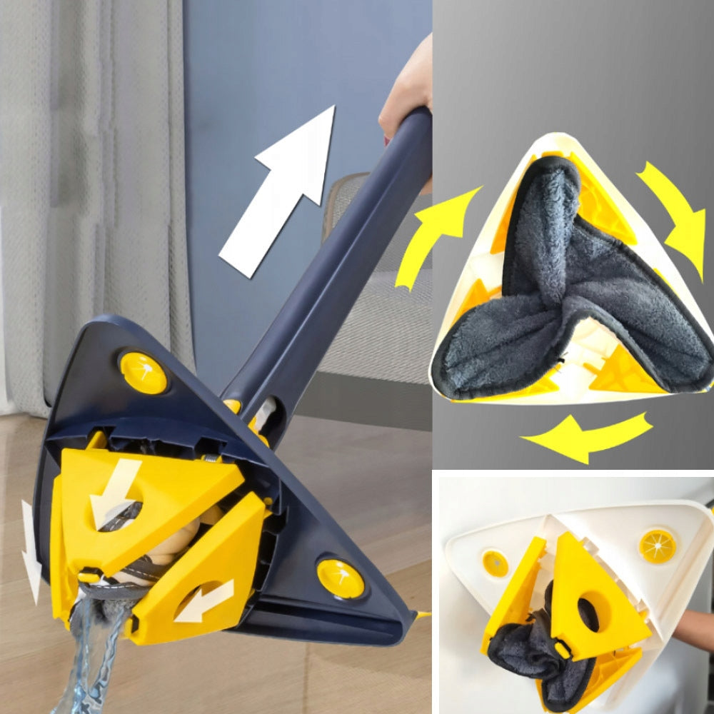 Triangular 360° mop with microfiber for floors Brand no brand