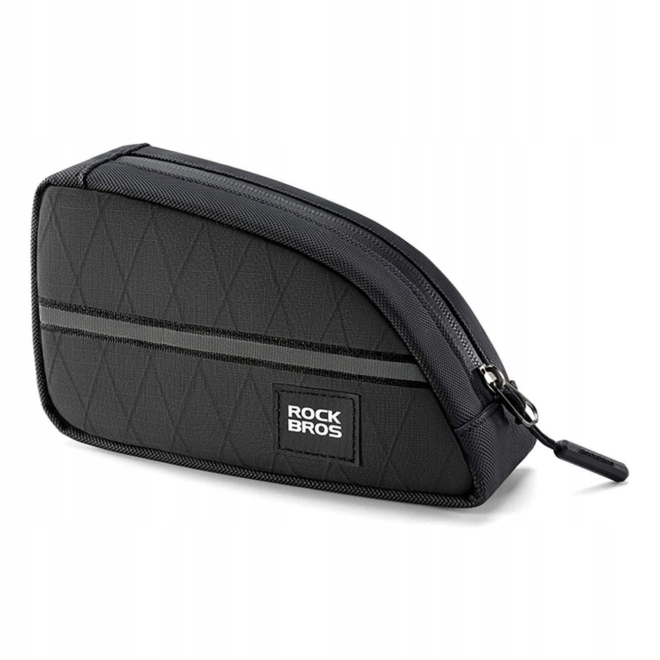 Triangular bag Rockbros for bicycle frame 0,8l - black