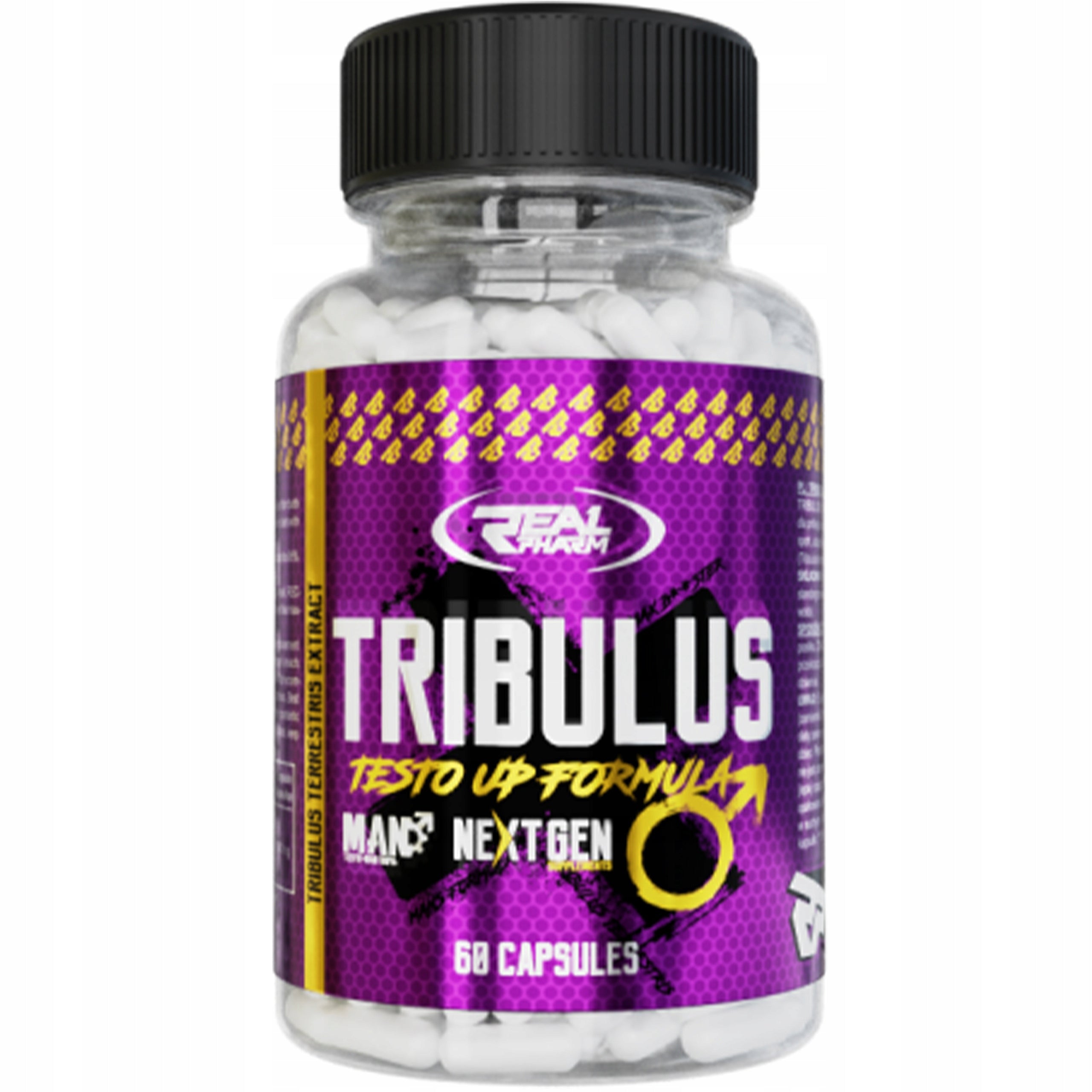 Tribulus REAL PHARM 1000mg 60caps Testosterone Libido Muscle Mass