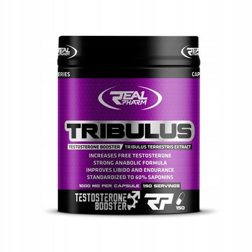 Tribulus Terrestris 1000mg REAL PHARM 150caps Testosterone Strength Libido Expiration date at least six months from the date of purchase