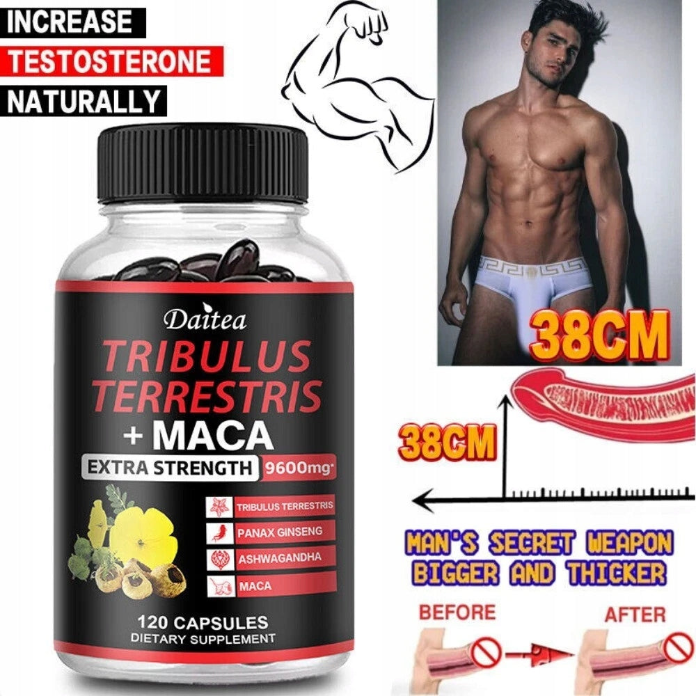 Tribulus Terrestris 120 capsules 9600 mg booster Expiration date at least 1 year from the date of purchase
