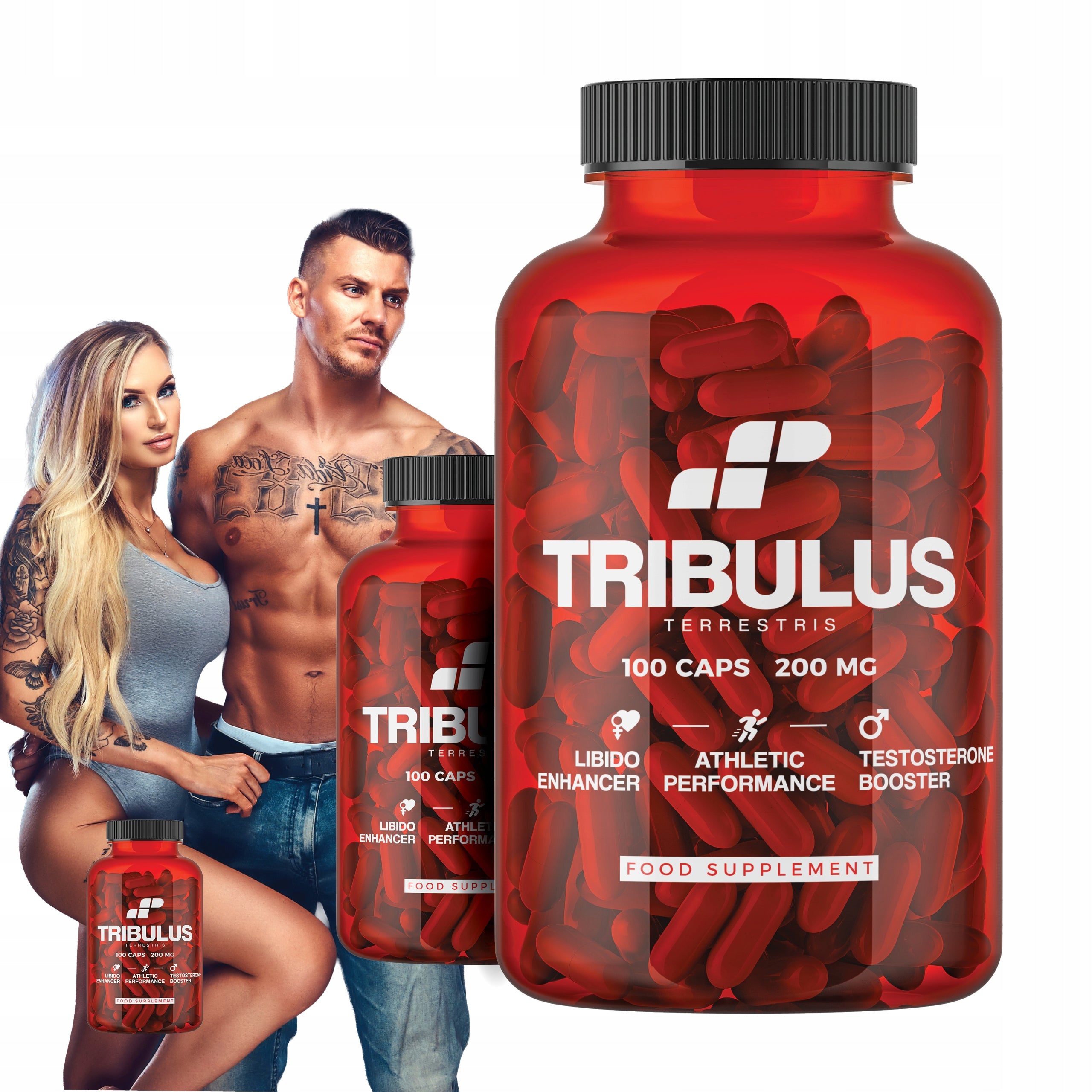 Tribulus Terrestris 2x 100 = 200 Mace Extract 95% STRONG MP NUTRITION