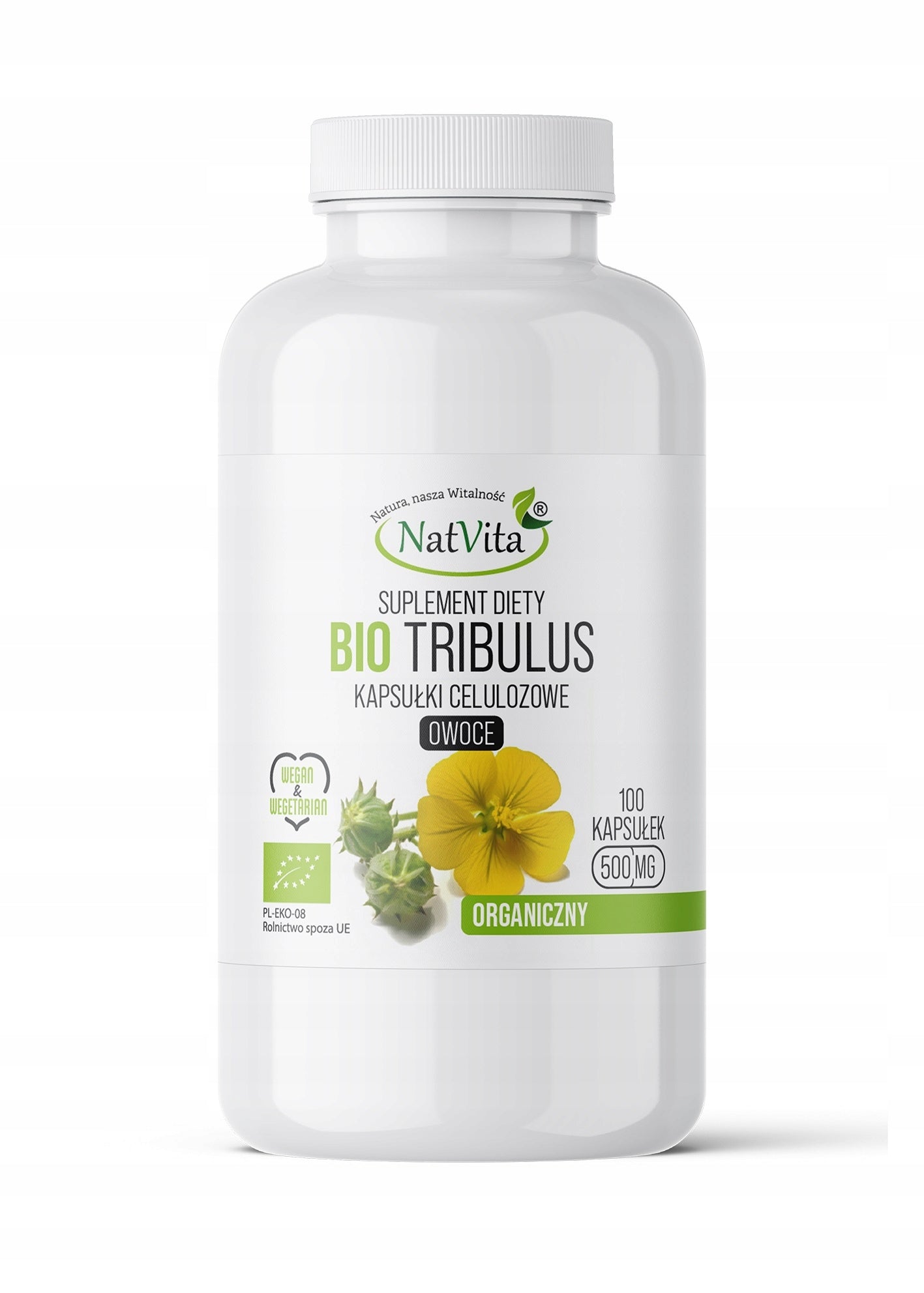 Tribulus Terrestris BIO Testosterone Libido Booster Capsules 500mg NatVita
