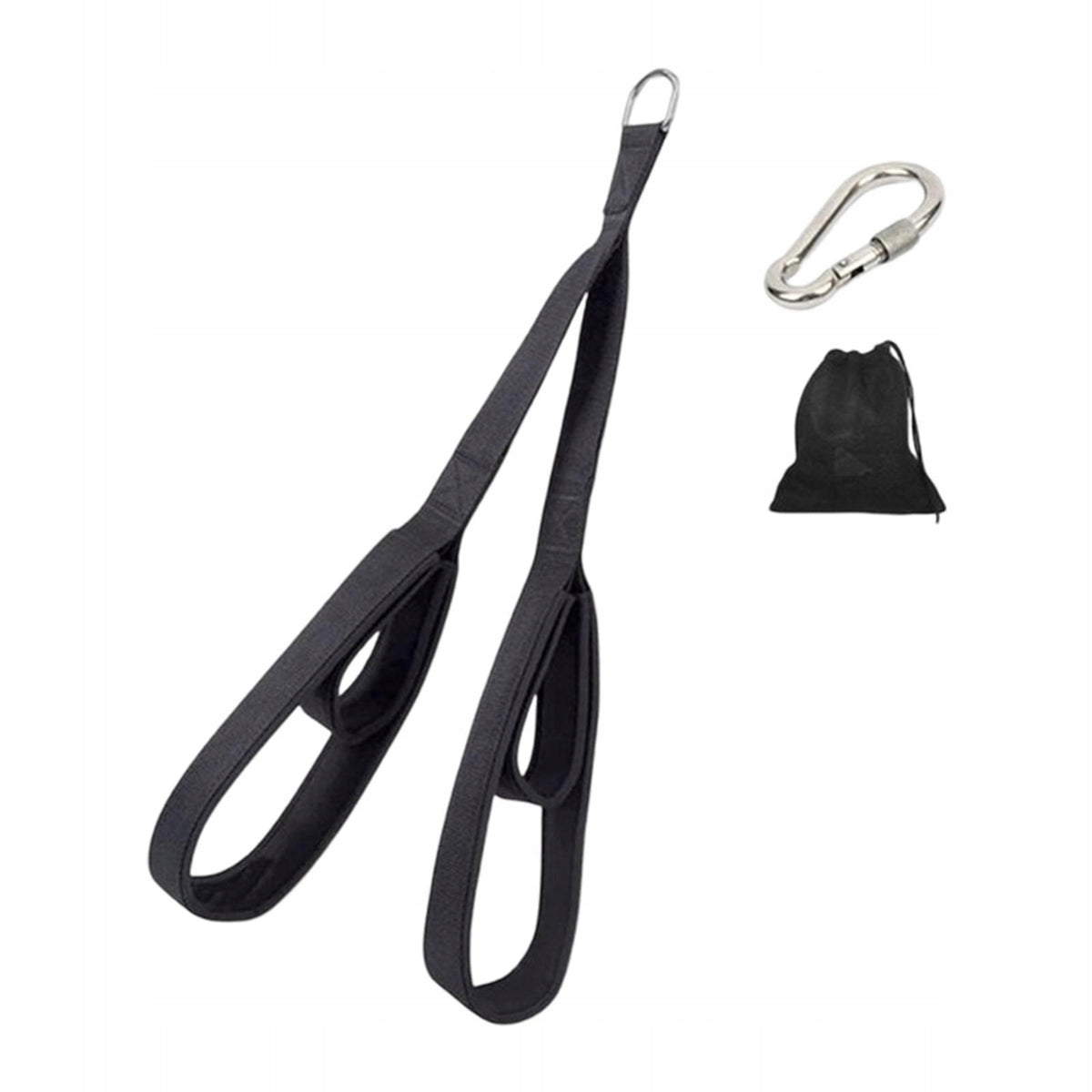 Tricep Rope Pull Down Cable for Forearm Triceps Black with Hook Bag