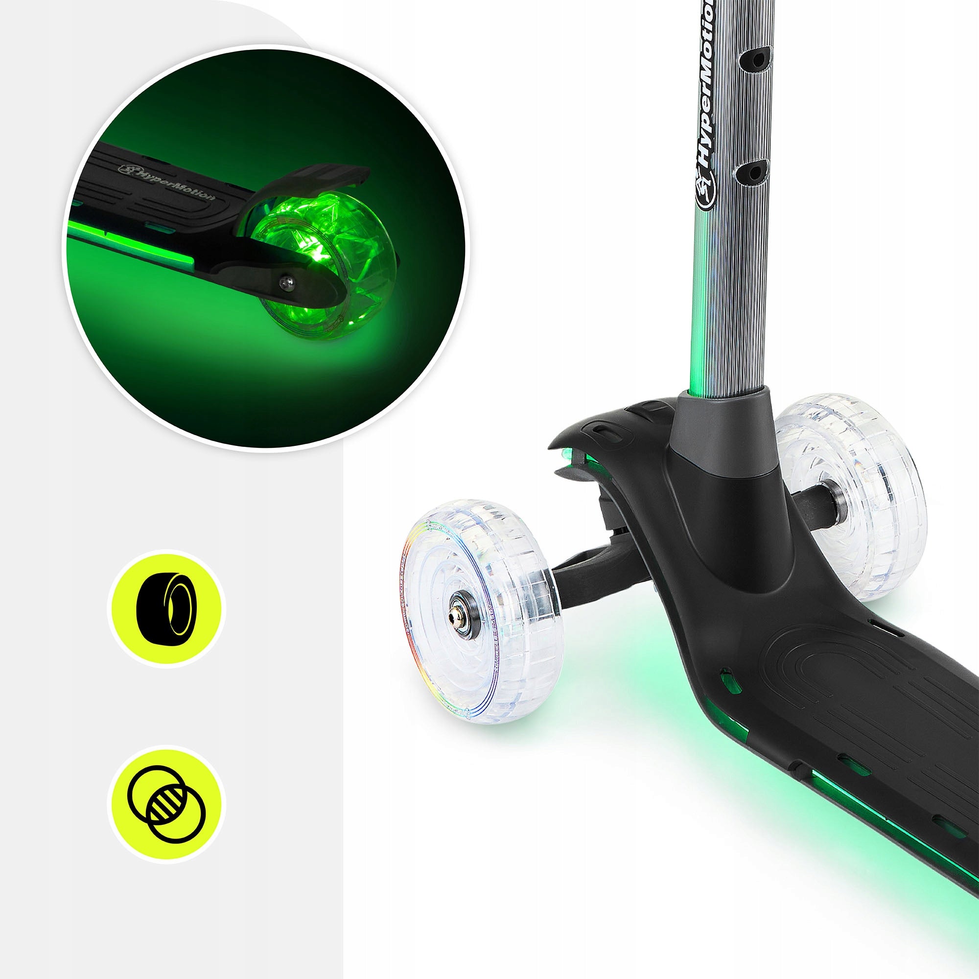 Tricycle Balance Scooter for Kids Tricycle RGB LED Illuminated Number of wheels 3