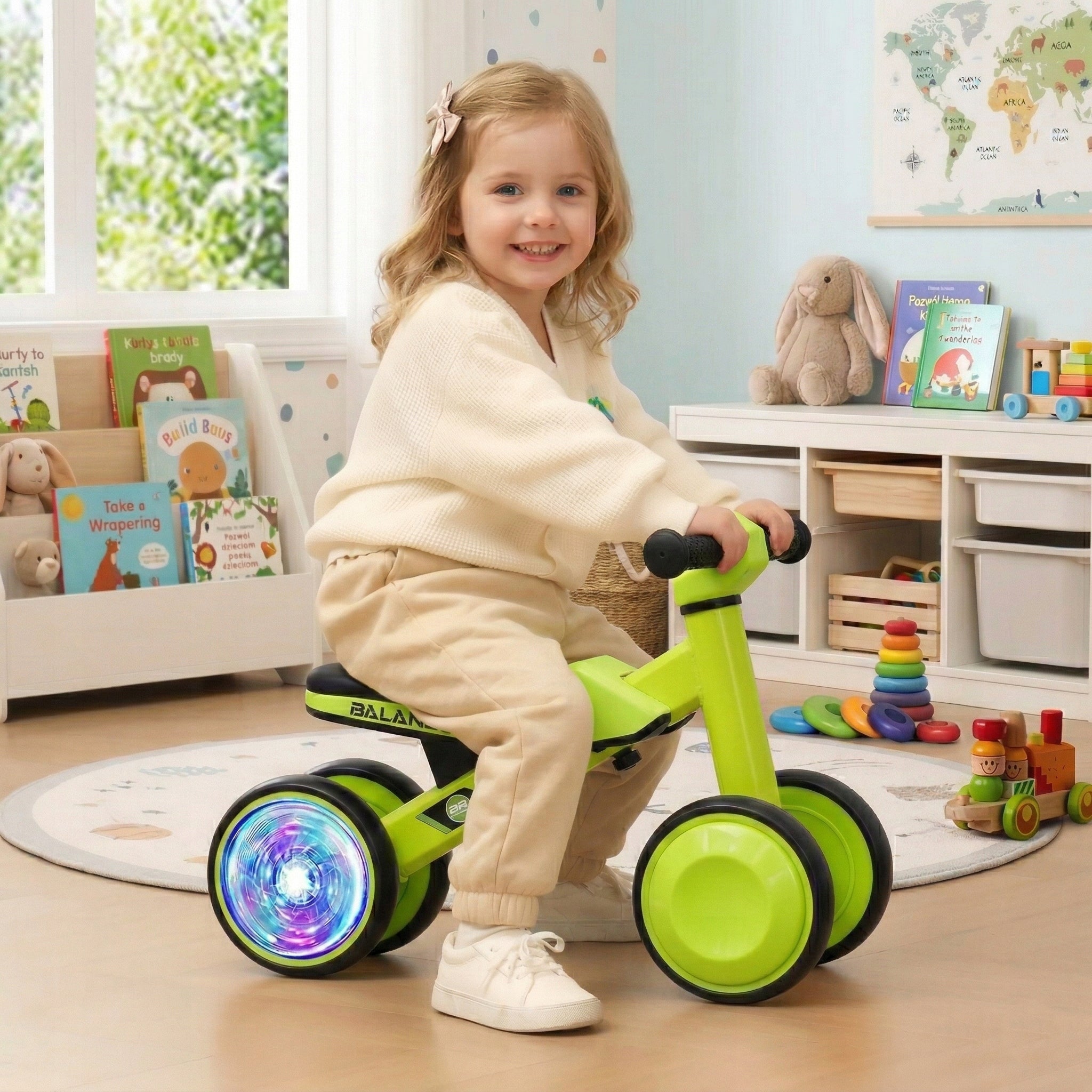 Tricycle LED Wheels for Children 12-36 Months PixiPlay Packaging status original