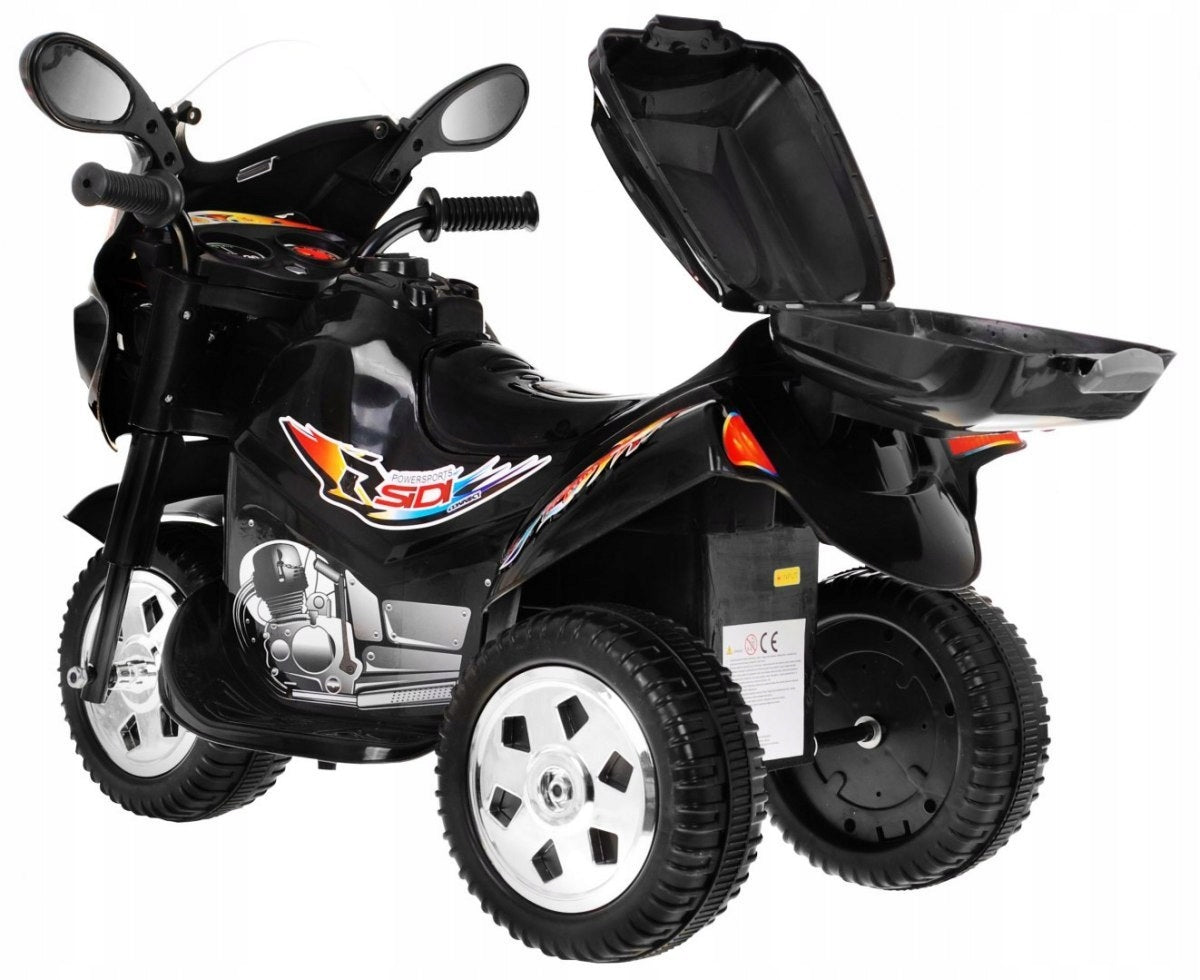 Tricycle Motorcycle BJX-088 Electric for Kids Black + Sounds Packaging status original