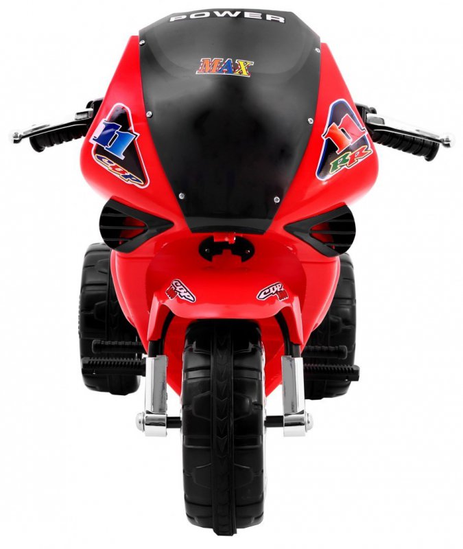 Tricycle RR1000 Electric Motorcycle for Kids Red + Sounds + Brand Ramiz