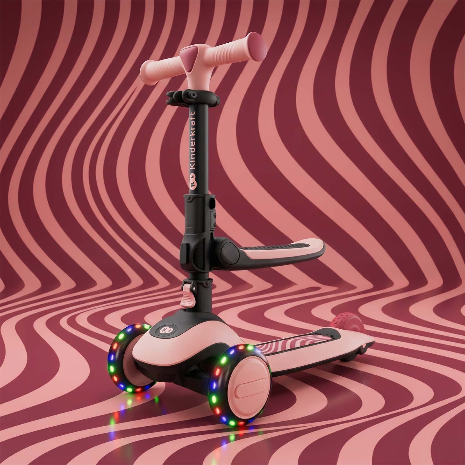 Tricycle Scooter With Seat LED Balance Wheel HALLEY 2 Kinderkraft Packaging status original