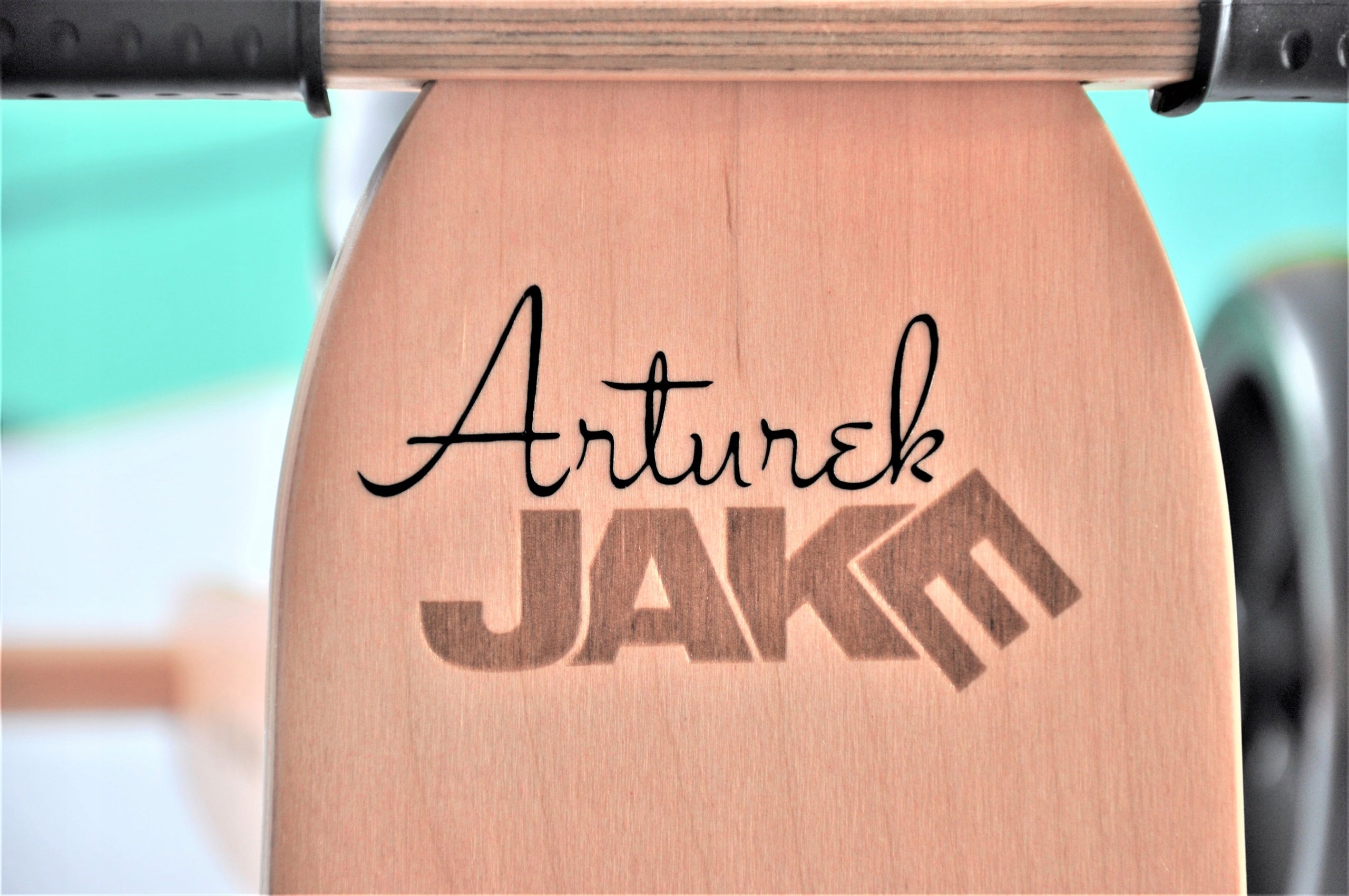 Tricycle Wooden - Gift for one-year-old child + INSCRIPTION Frame Wooden