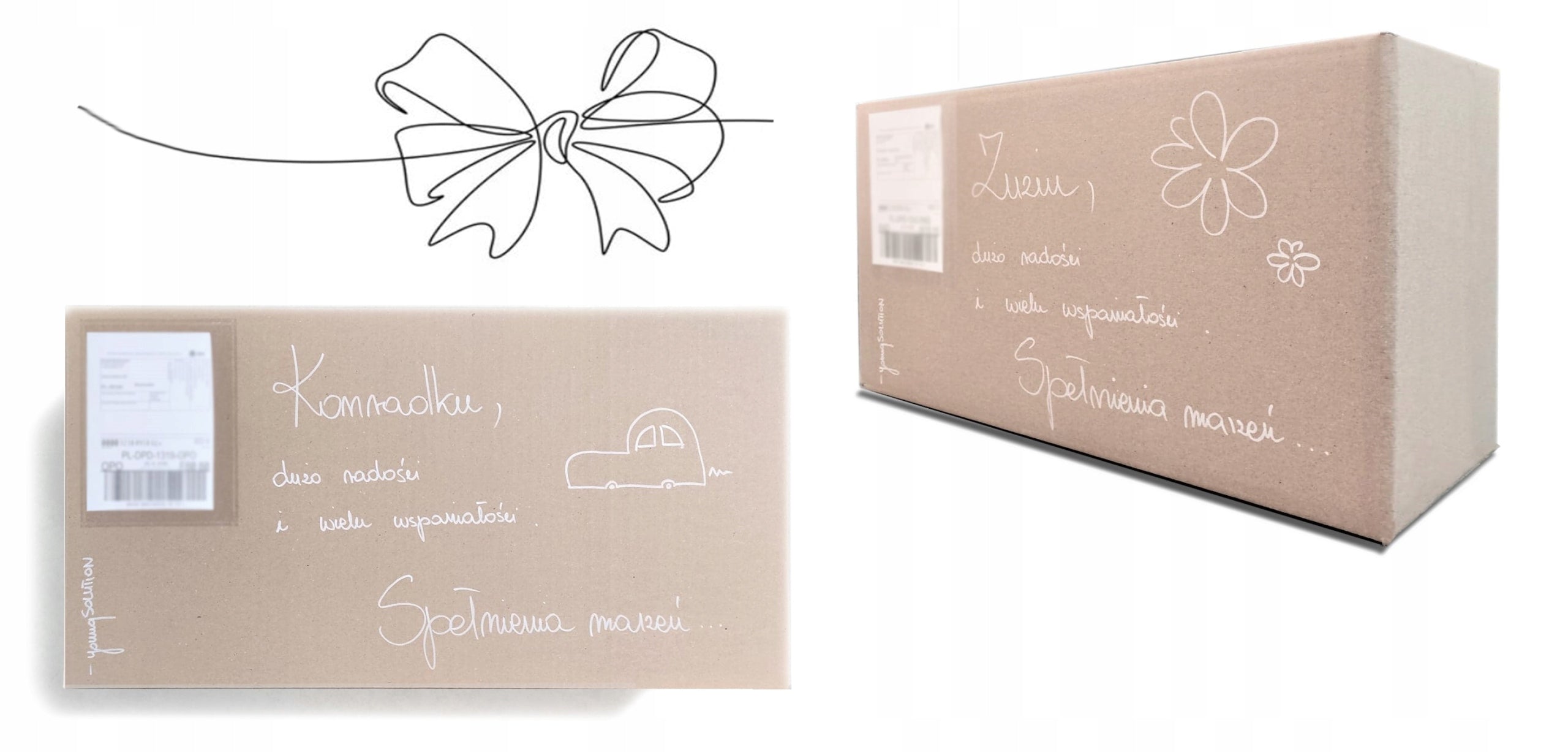 Tricycle Wooden - Gift for one-year-old child + INSCRIPTION Manufacturer code Rowerek JAKE + opakowanie imienne