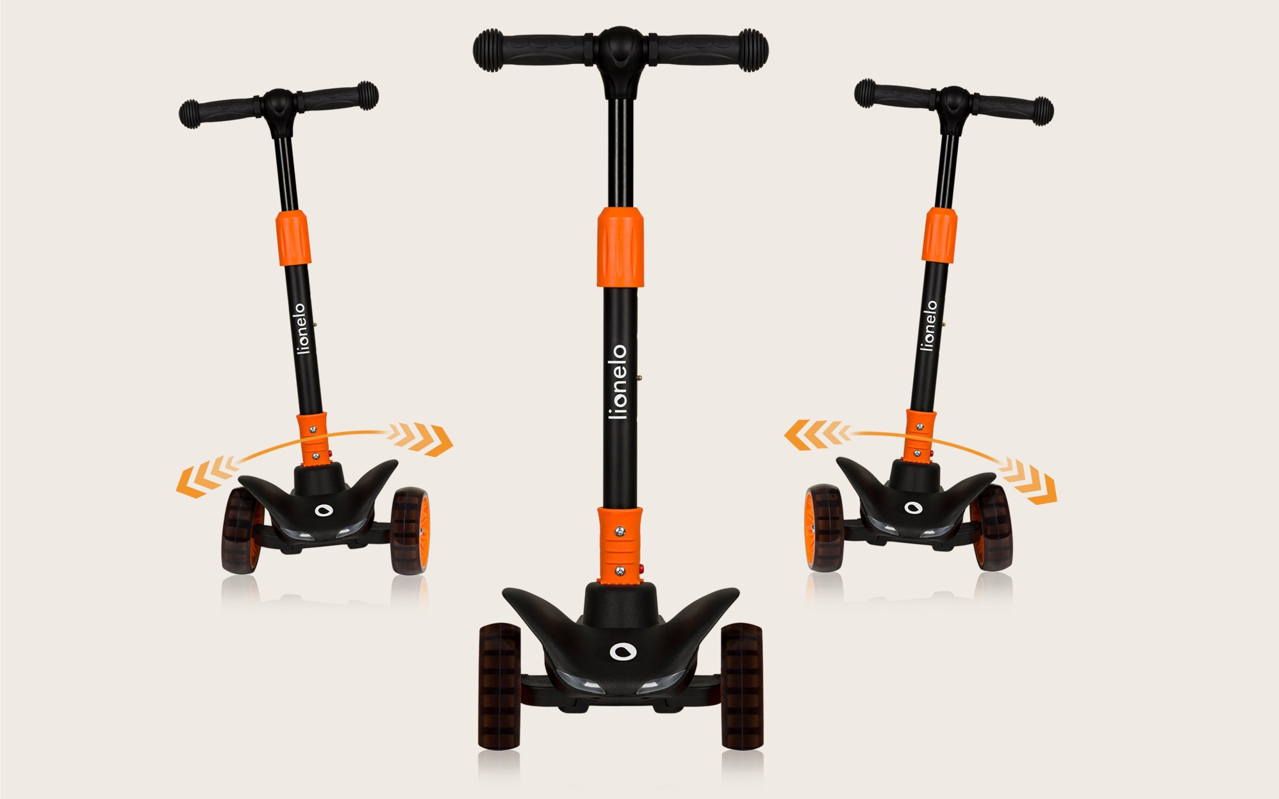 Tricycle balance scooter GLOWING LED WHEEL PLATFORM 50kg Lionelo Timmy Number of wheels 3