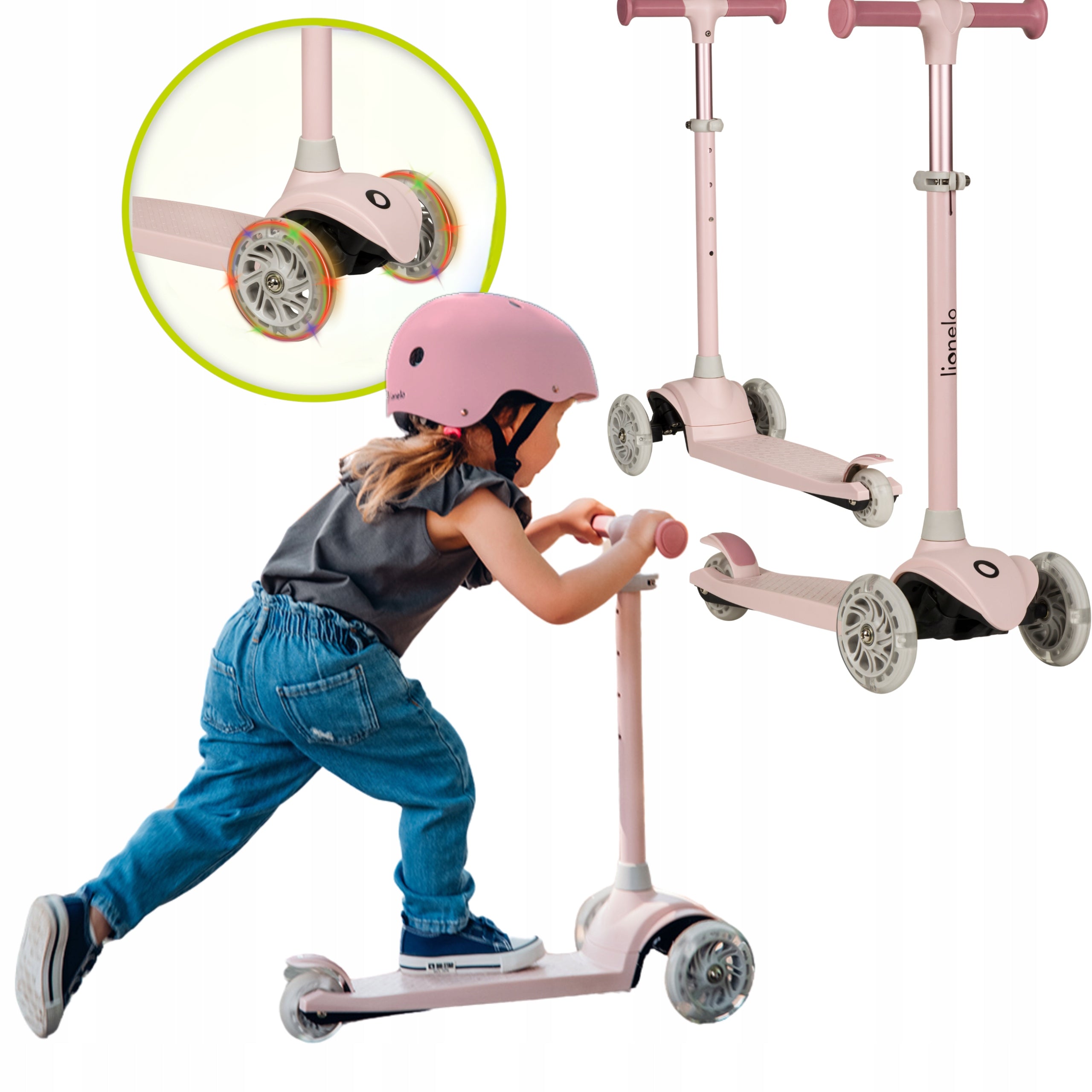 Tricycle balance scooter SOLID up to 50kg LEDY folding Lionelo Jessy Number of wheels 3