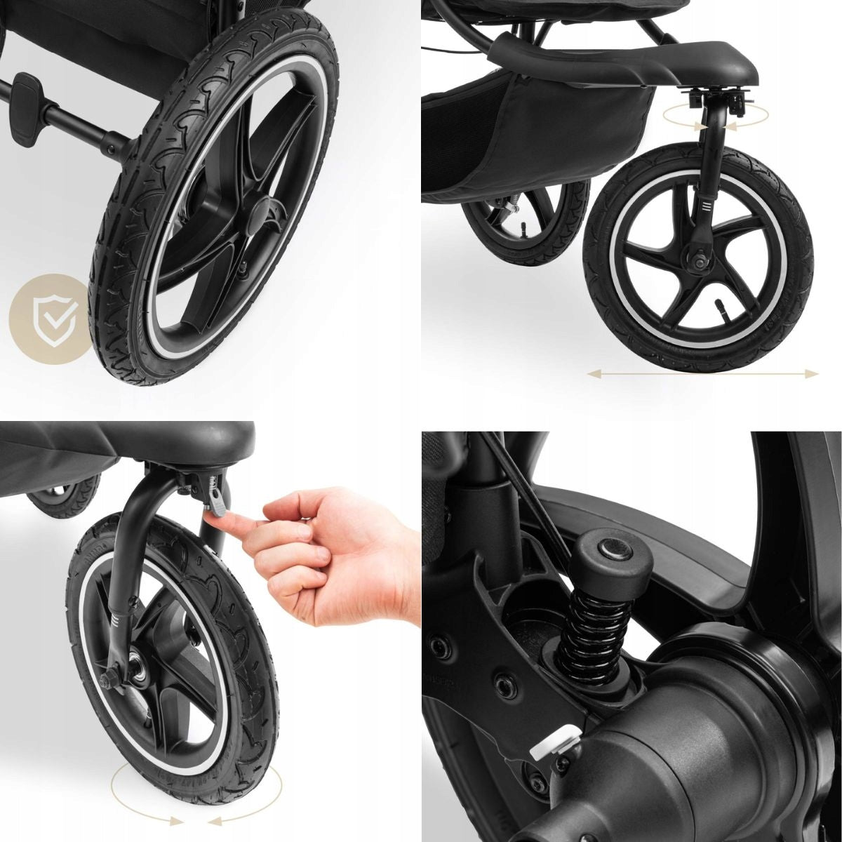 Tricycle running trolley pumped wheels shock absorption HAUCK Runner 3 Brand Hauck
