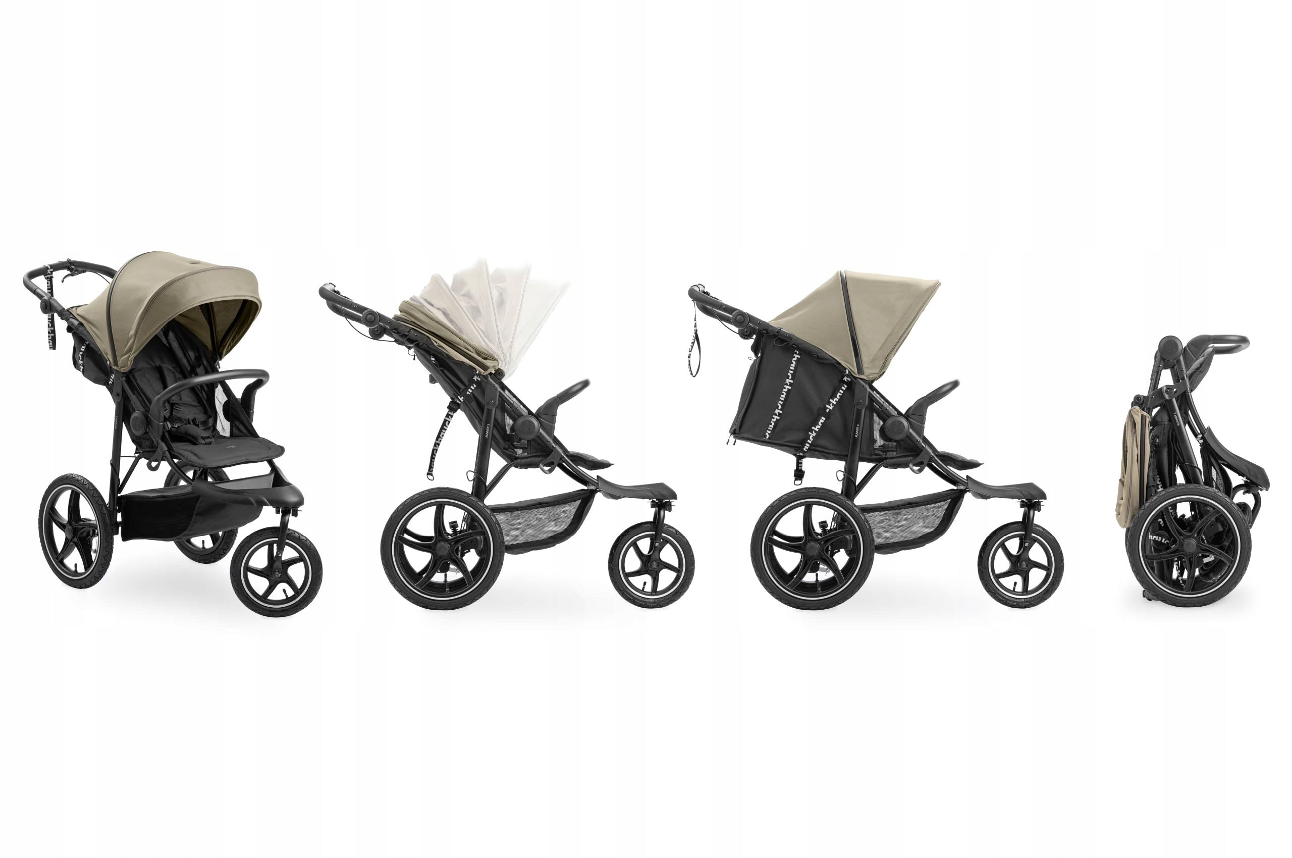 Tricycle running trolley pumped wheels shock absorption HAUCK Runner 3 Packaging status original