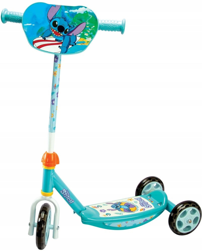 Tricycle scooter STITCH Disney quiet wheels Three-wheeled Smoby Packaging status original