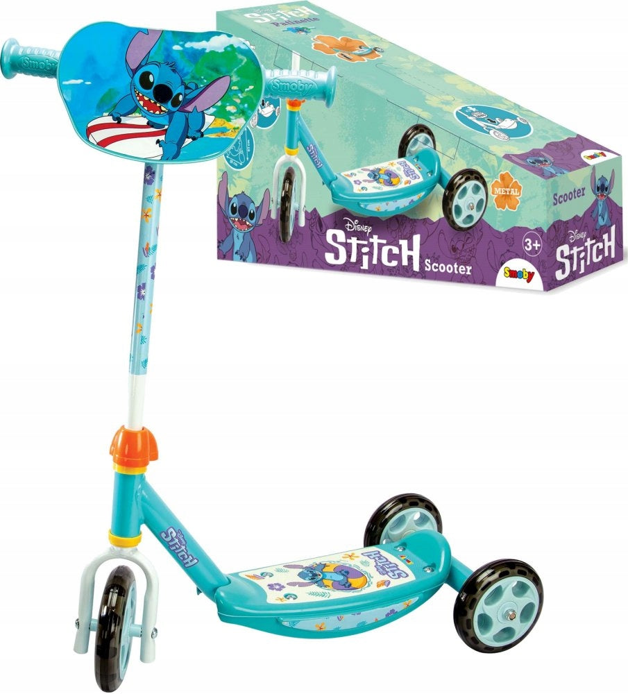Tricycle scooter STITCH Disney quiet wheels Three-wheeled Smoby
